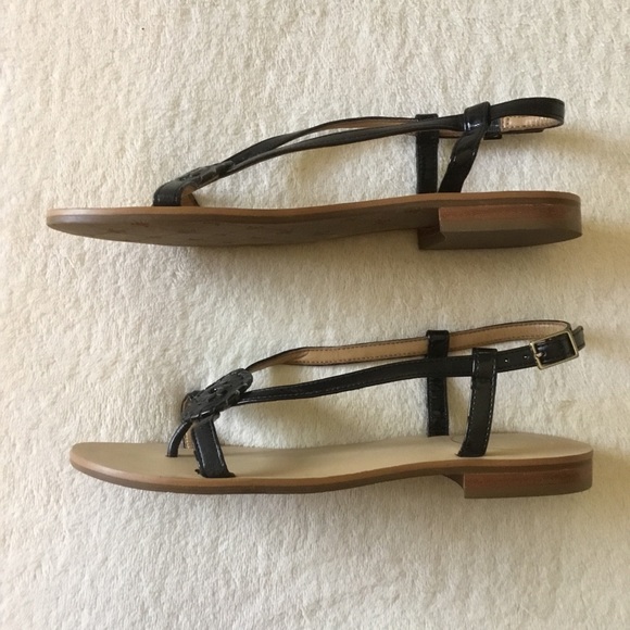New Jack Rogers Mollie black flat sandals 6 - Picture 4 of 7
